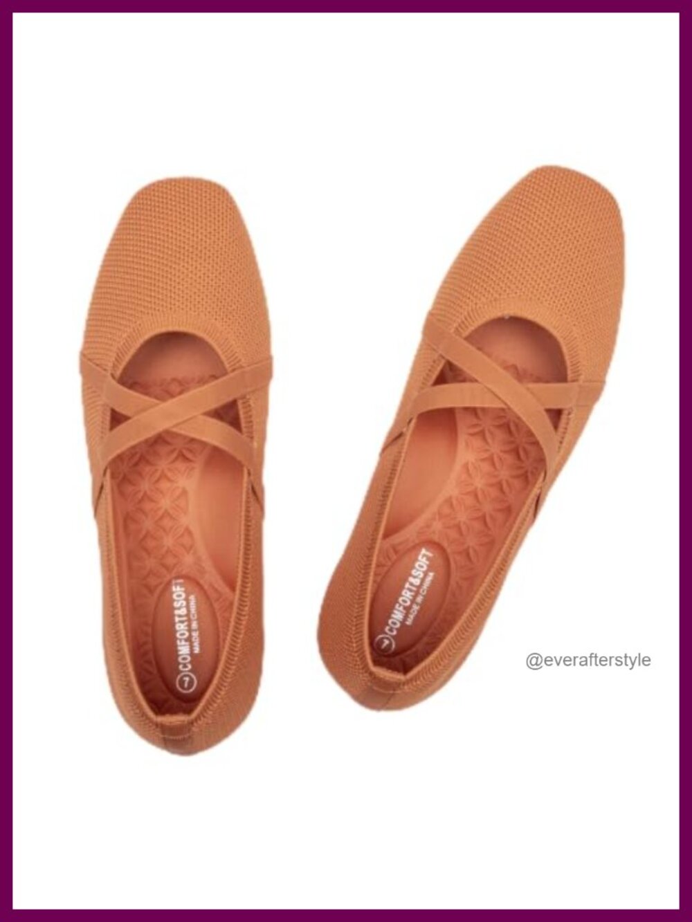 Mary Jane Flats Square Toe Cross Strap Comfortable Dressy Work Shoes
